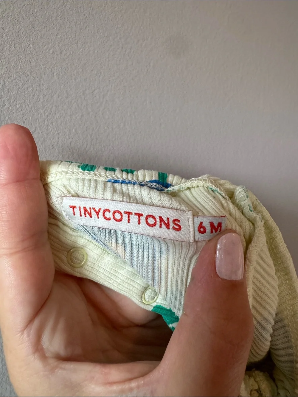 Tinycottons NWOT Ribbed Soft Stretch Flower Bodysuit Size 6 Months